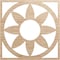 Ekena Millwork Blume Wood Fretwork Pierced Ceiling Medallion, Alder, 24"OD x 8 3/8"ID x 1/4"T CMWP24X24X0250BLAL - alternate 1